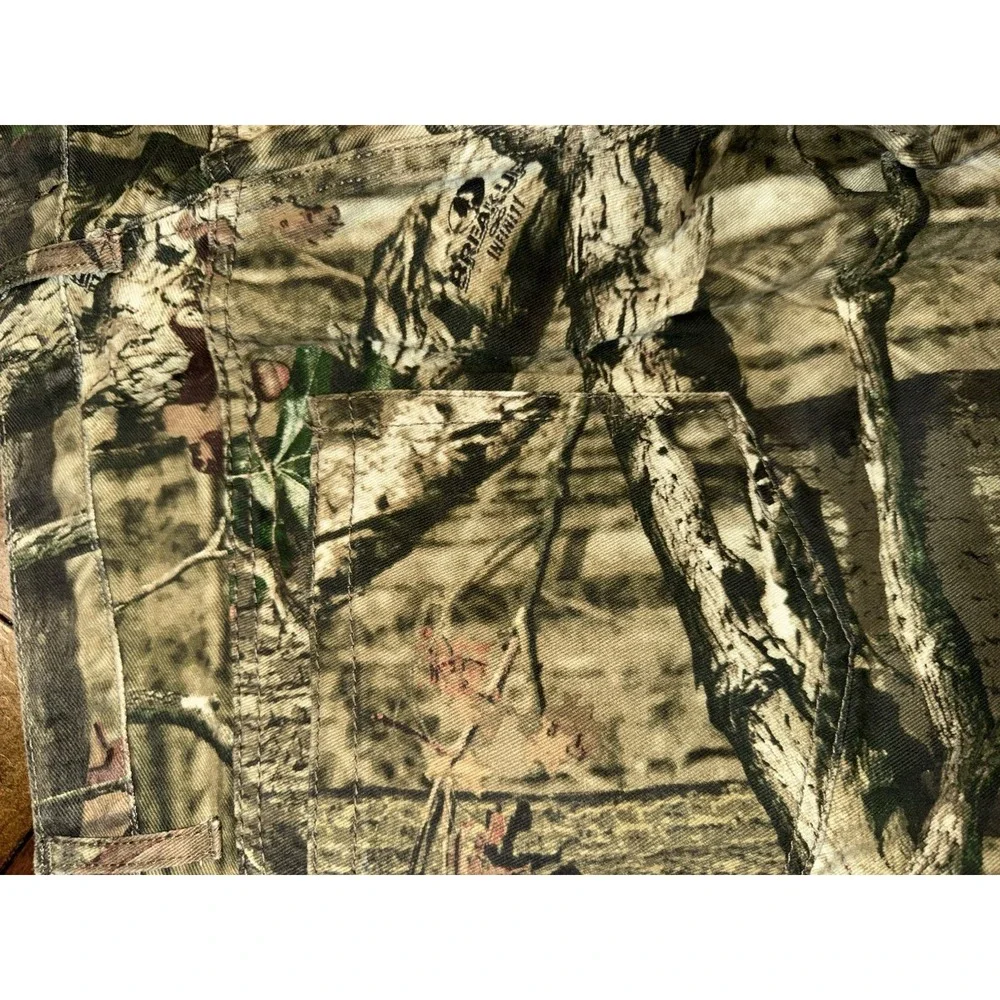 VINTAGE CAMO MOSSY‎ OAK BREAK UP INFINITY MEN'S 38x32 COTTON CARGO PANTS